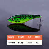 5.9" Jerkbait Sinking Fishing Lure Pike Lure