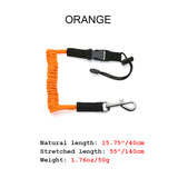 Anti-Lost Elastic Kayak Canoe Paddle Leash Coiled Lanysrds Pack of 2