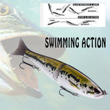 HERCULES 7" Multi-jointed Fishing Lure for Bassfishing