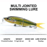 HERCULES 6.69" Multi-jointed Swimbait Floating Fishing Lure