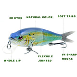 HERCULES 6.69" Multi-jointed Swimbait Floating Fishing Lure