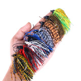 HERCULES Multicolor Weedless Rubber Jig Bass Fishing Lure