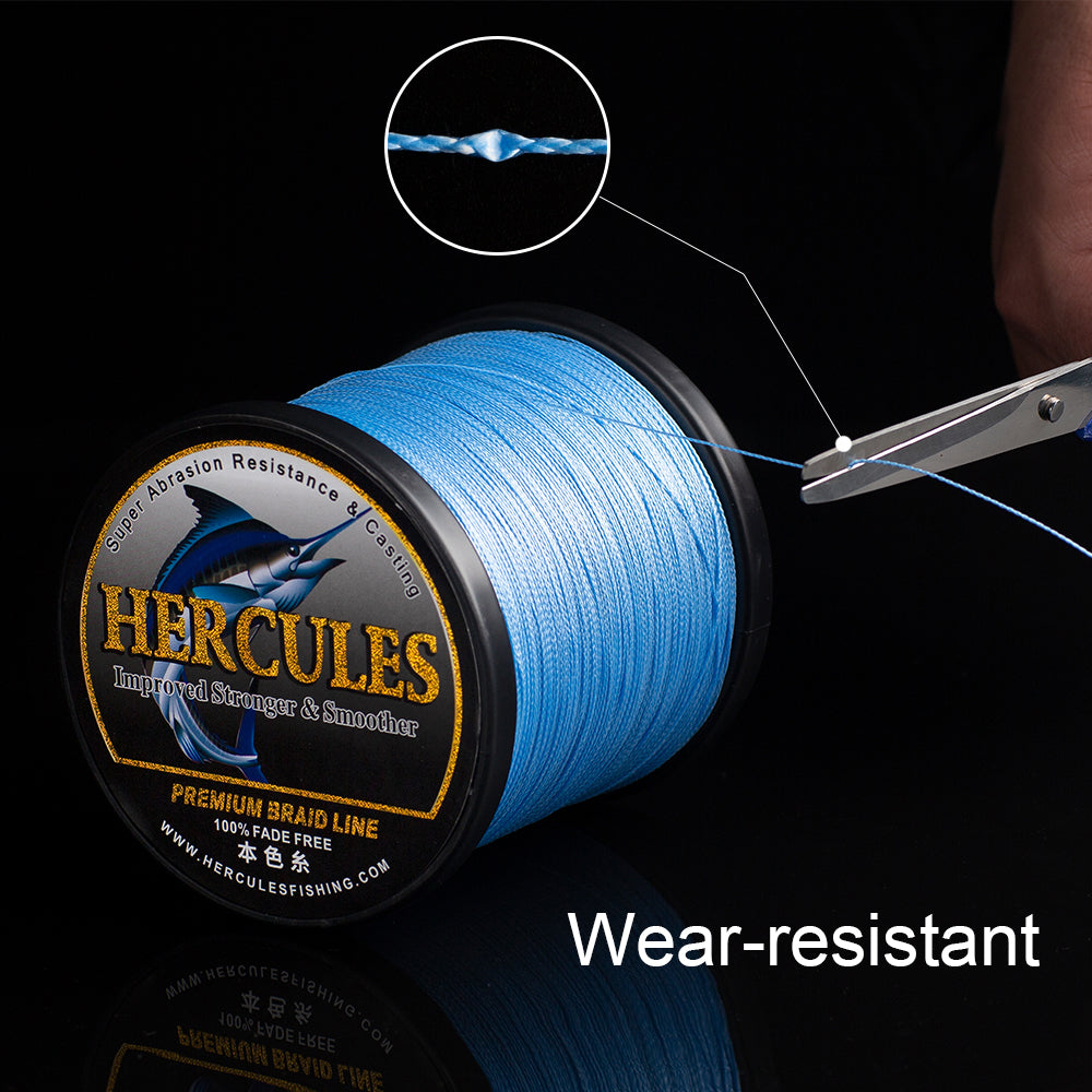 Hercules Super Strong 100M 109 Yards Braided Fishing Line 6 Lb Test For  Saltwater Freshwater Pe Braid Fish Lines 4 Strands - Red