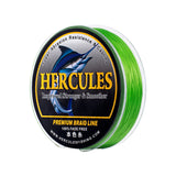 Lenza da pesca HERCULES Fluo Green Fade Free 8 fili 10LB-120LB PE lenza intrecciata
