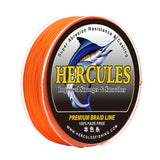 Lenza da pesca HERCULES arancione che non sbiadisce 8 fili 10LB-120LB PE lenza intrecciata