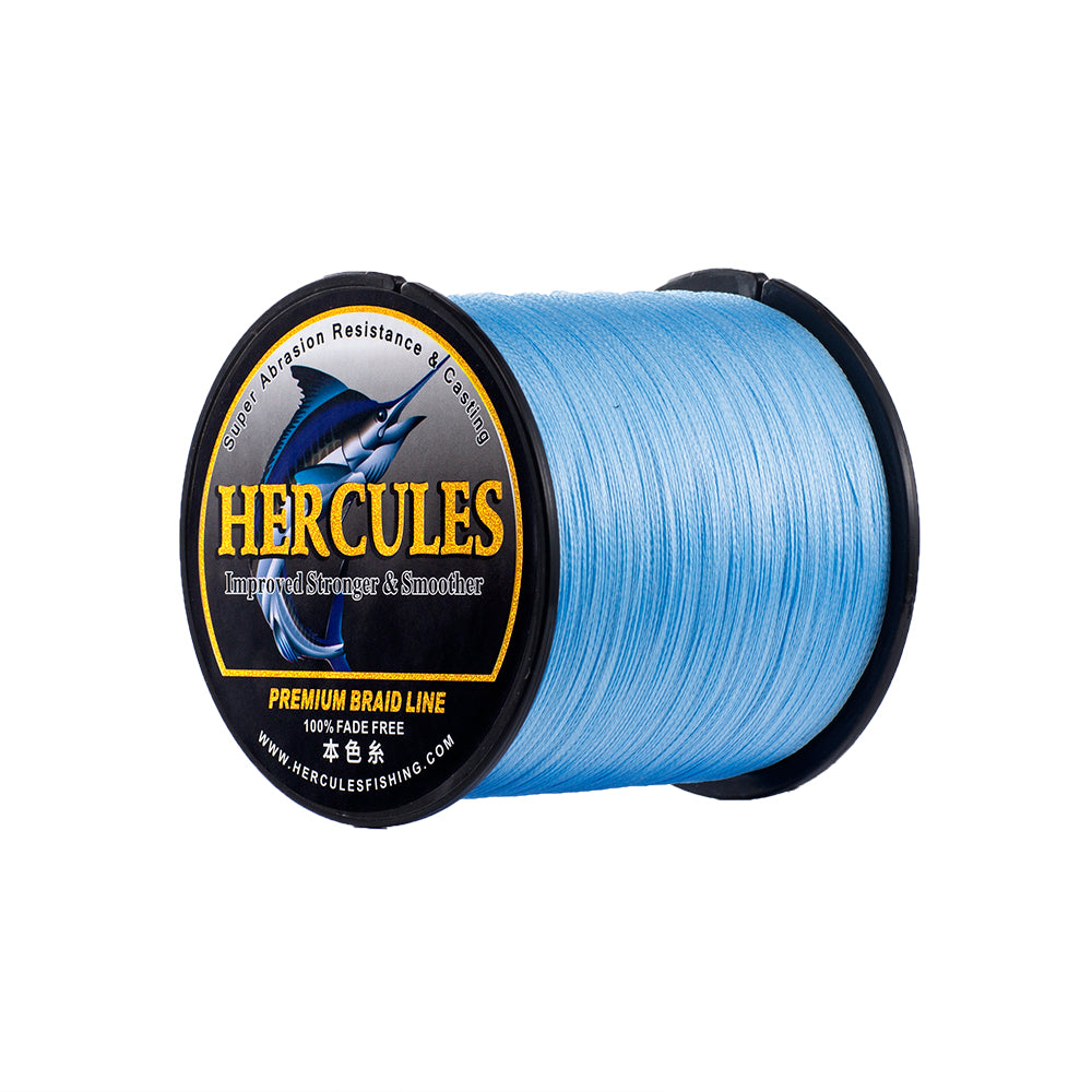 Hercules PE 500M 547 Yards 4 Strands 30lbs Braided Fishing Line Blue Camo  Fish