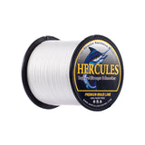 Ligne de pêche tressée PE HERCULES, ligne de pêche blanche sans décoloration, 8 brins de 10lb - 120lb