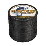 HERCULES Black 12 Strands 10lb-420lb PE Braided Fishing Line 100M-2000M