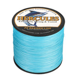 HERCULES Blue 12 Strands 10lb-420lb PE Braided Fishing Line 100M-2000M