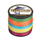 HERCULES Multicolor 12 Strands 10lb-420lb PE Braided Fishing Line 100M-2000M