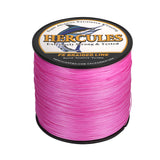 500M 547Yds Pink 10lb-420lb HERCULES PE Braided Fishing Line 12 Strands