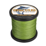 HERCULES Army Green 12 Strands 10lb-420lb PE Braided Fishing Line 100M-2000M