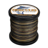 HERCULES Camouflage 12 Strands 10lb-420lb PE Braided Fishing Line 100M-2000M
