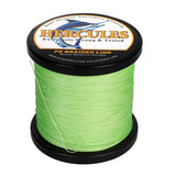 HERCULES Fluorescent Green 12 Strands 10lb-420lb PE Braided Fishing Line 100M-2000M