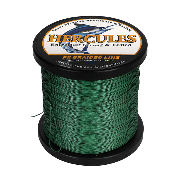 500M 547Yds Green 10lb-420lb HERCULES PE Braided Fishing Line 12 Stran – HERCULES  Fishing