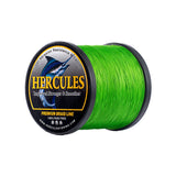 HERCULES Fluo Green, lichtbeständige Angelschnur, 4 Stränge, 6LB-100LB, geflochtene PE-Angelschnur