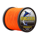 Lenza da pesca HERCULES arancione che non sbiadisce 4 fili 6LB-100LB lenza intrecciata in PE