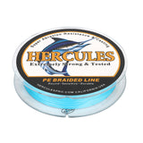 HERCULES Blue 12 Strands 10lb-420lb PE Braided Fishing Line 100M-2000M