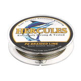 HERCULES Camouflage 12 Strands 10lb-420lb PE Braided Fishing Line 100M-2000M