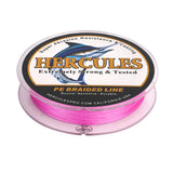 HERCULES Pink 12 Strands 10lb-420lb PE Braided Fishing Line 100M-2000M