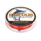 HERCULES Red 12 Strands 10lb-420lb PE Braided Fishing Line 100M-2000M