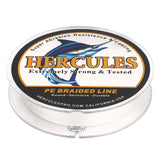 HERCULES White 12 Strands 10lb-420lb PE Braided Fishing Line 100M-2000M