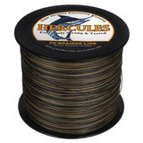 HERCULES Camouflage 12 Strands 10lb-420lb PE Braided Fishing Line 100M-2000M