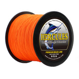 Lenza da pesca HERCULES arancione che non sbiadisce 8 fili 10LB-120LB PE lenza intrecciata