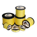 HERCULES 100M-2000M Yellow 6lb-100lb PE Braided Fishing Line 4 Strands