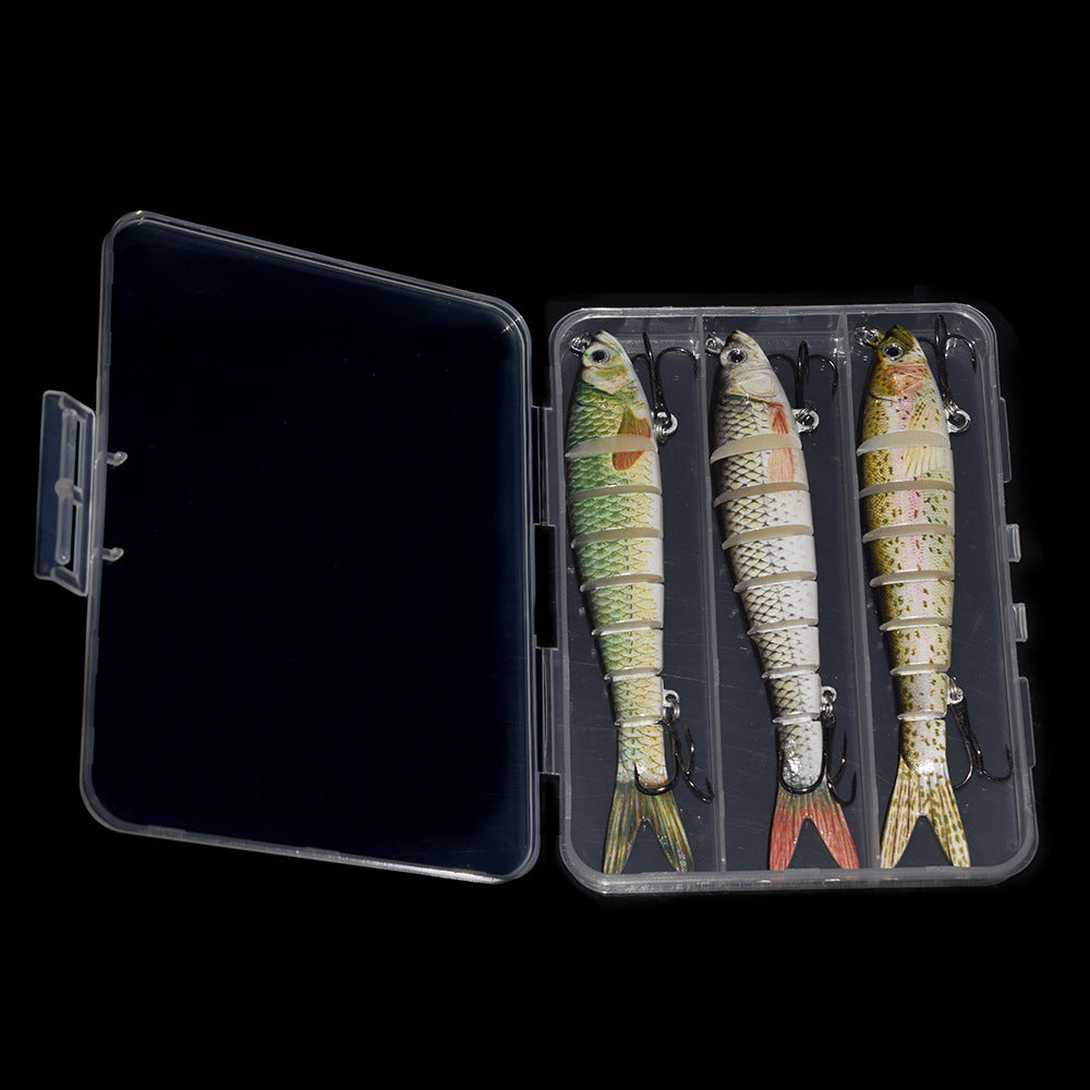 HENGJIA 5-Pack Multi Jointed Fishing Lures - 27g Bionic Swimbait Wobbler, 13.7cm, For Bass & Pike