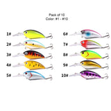 HERCULES 4" Crankbait Shallow Diving Fishing Lures